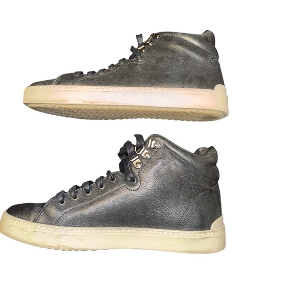 Rag & Bone Black Leather Sneakers - Picture 4 of 7